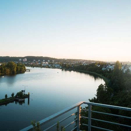 Penthouse Wohnung Mit Schoenem Moselblick In Metternich Кобленц Экстерьер фото