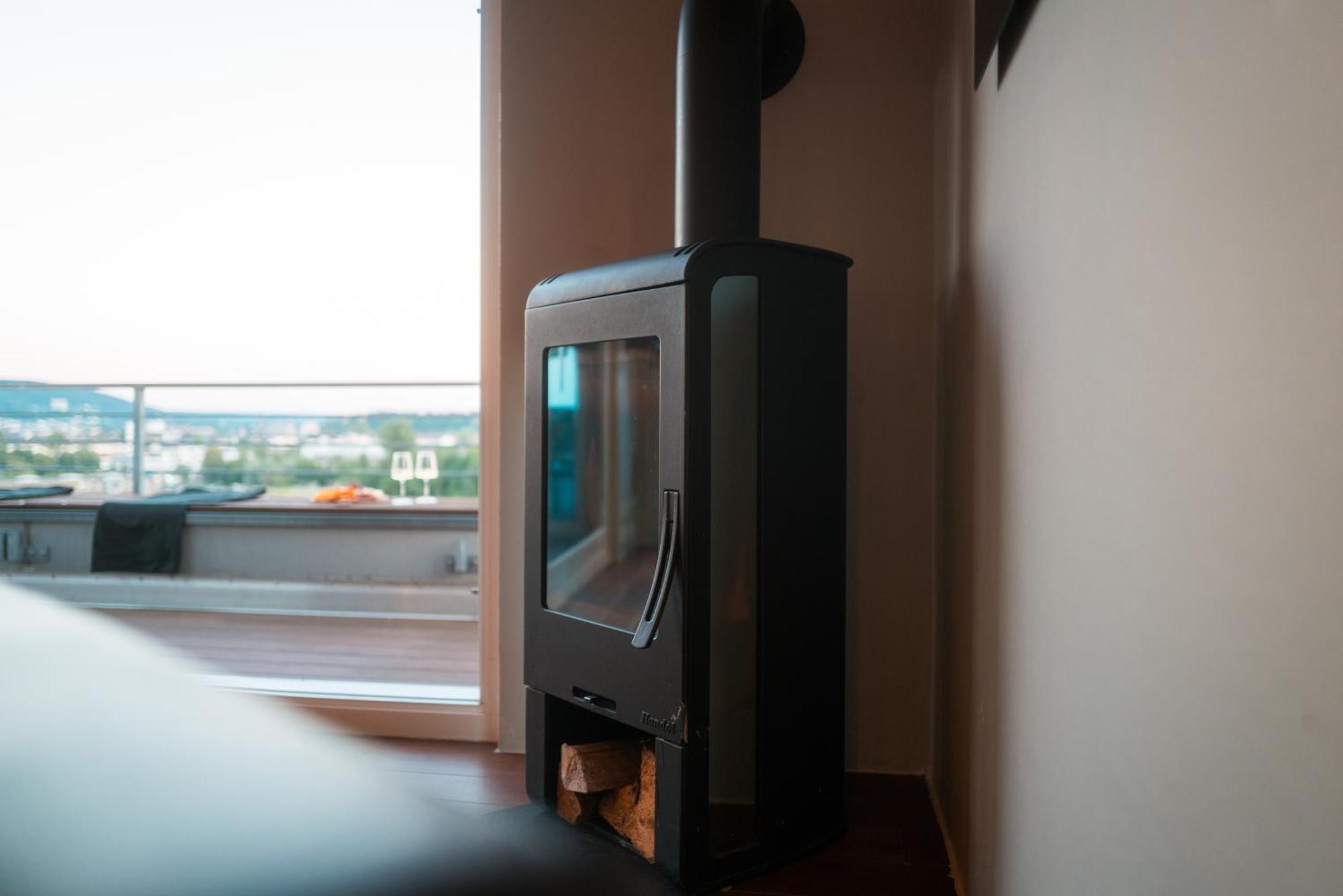 Penthouse Wohnung Mit Schoenem Moselblick In Metternich Кобленц Экстерьер фото