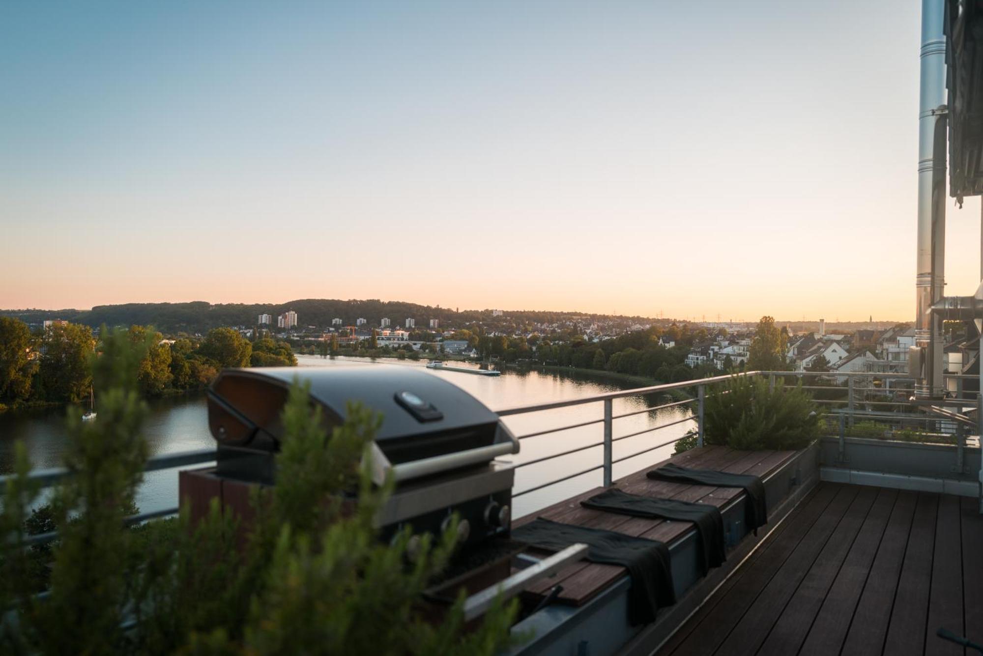 Penthouse Wohnung Mit Schoenem Moselblick In Metternich Кобленц Экстерьер фото