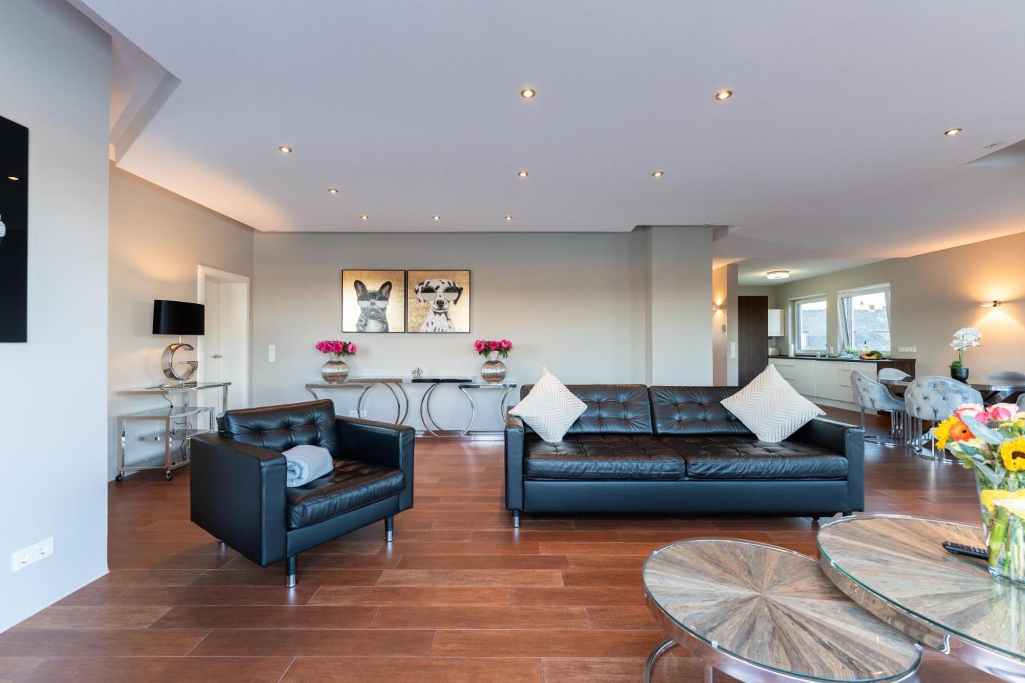 Penthouse Wohnung Mit Schoenem Moselblick In Metternich Кобленц Экстерьер фото